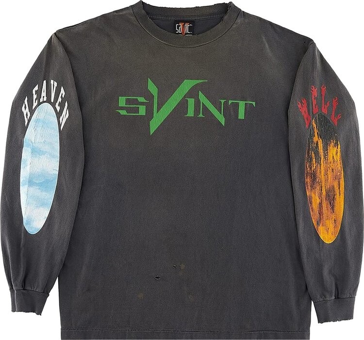 

Лонгслив Saint Michael x Vlone Skull Long-Sleeve 'Black', черный