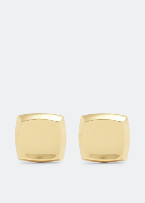 

Серьги SAINT LAURENT Curvy square earrings, золотой