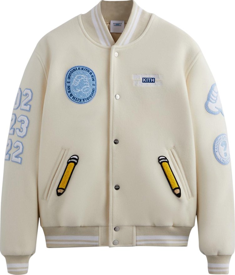 Куртка Kith x Invisible Friends Manteco Wool Varsity Jacket