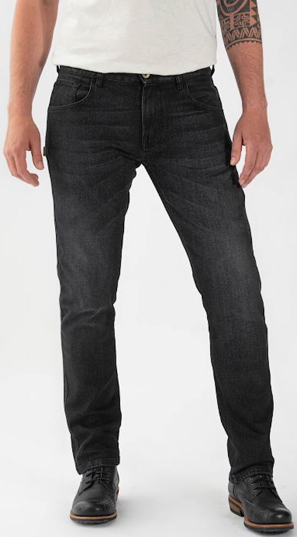 

Rokker Rokkertech Tapered Slim Black Мотоцикл Джинсы,