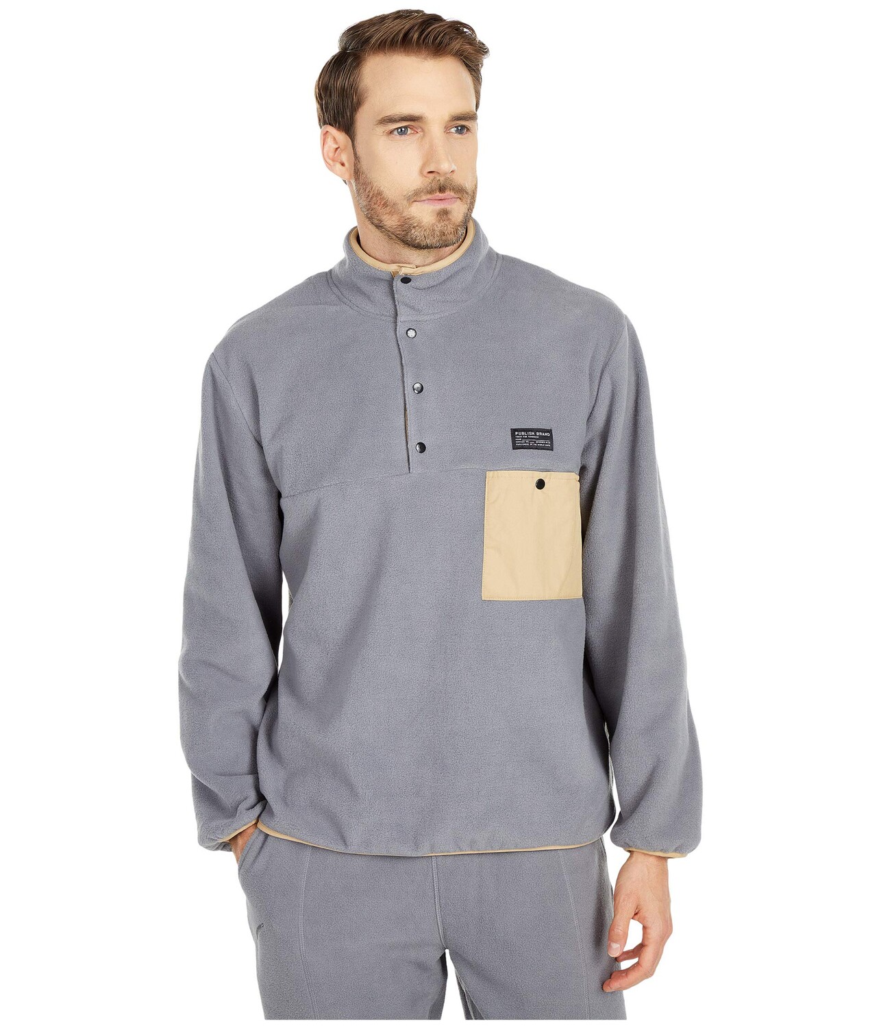 

Пуловер Publish, Owen Jacket, Серый, Пуловер Publish, Owen Jacket