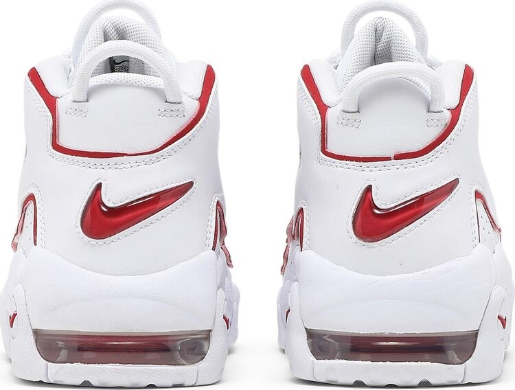 Air uptempo white varsity red best sale