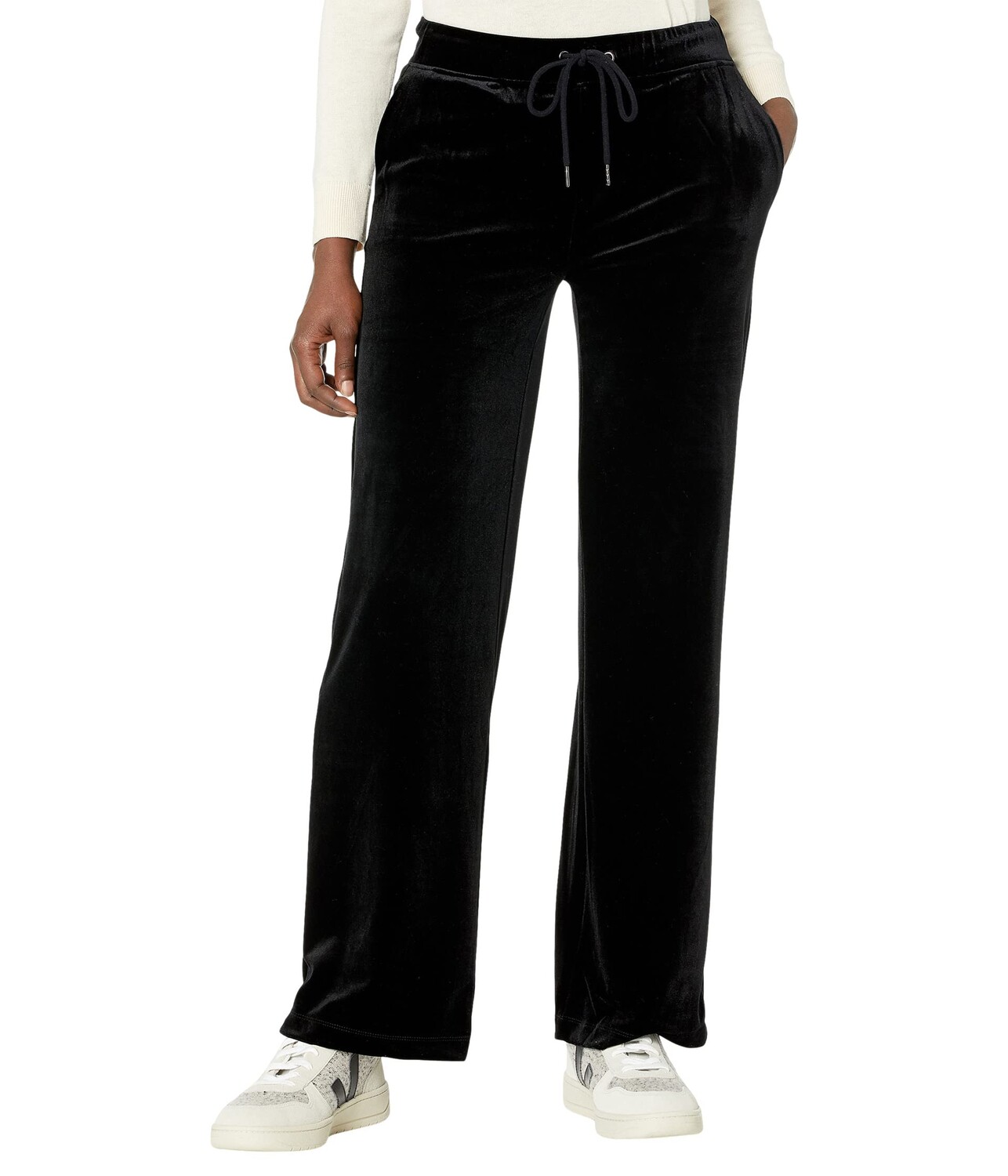 

Брюки Liverpool, Pull-On Stretch Velvet Wide Leg w/ Drawcord Waist Band