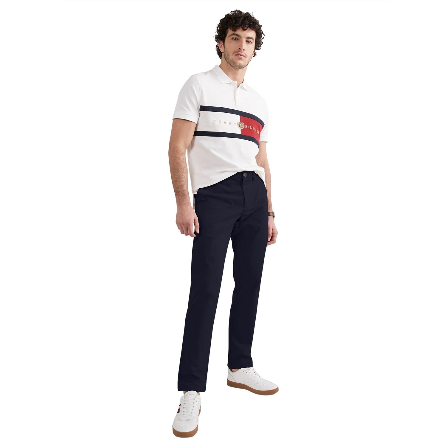 

Чиносы Tommy Hilfiger Denton Straight Fit, темно-синий