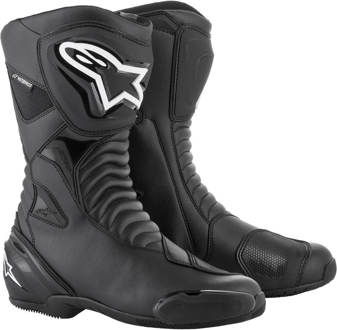 Мотоциклетные ботинки Alpinestars SMX S Waterproof, черный/белый - фото