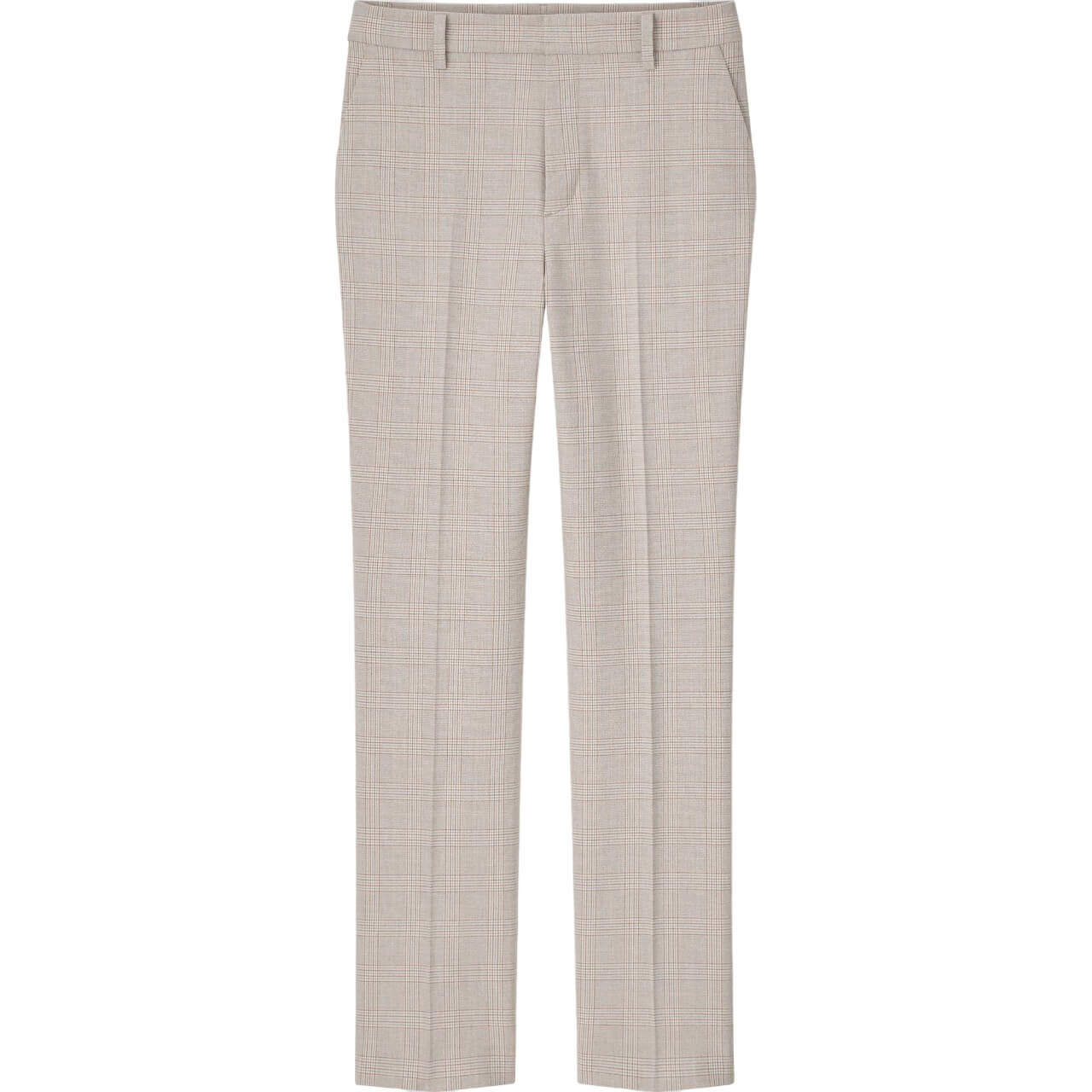 

Брюки Uniqlo Smart Comfort Glen Checked Ankle Length (Long), бежевый