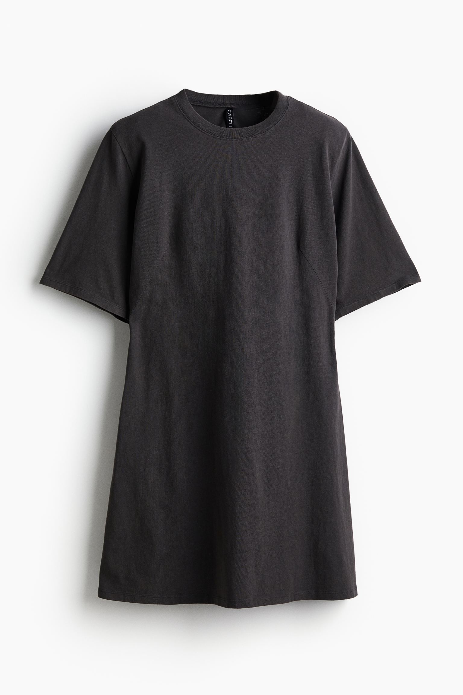 Платье-футболка H&M Shoulder-pad, темно-серый