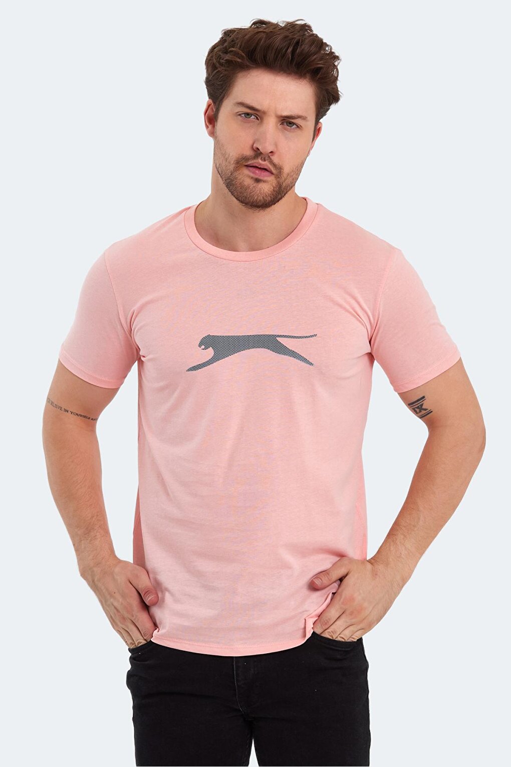 Мужская футболка с коротким рукавом SECTOR I Salmon SLAZENGER