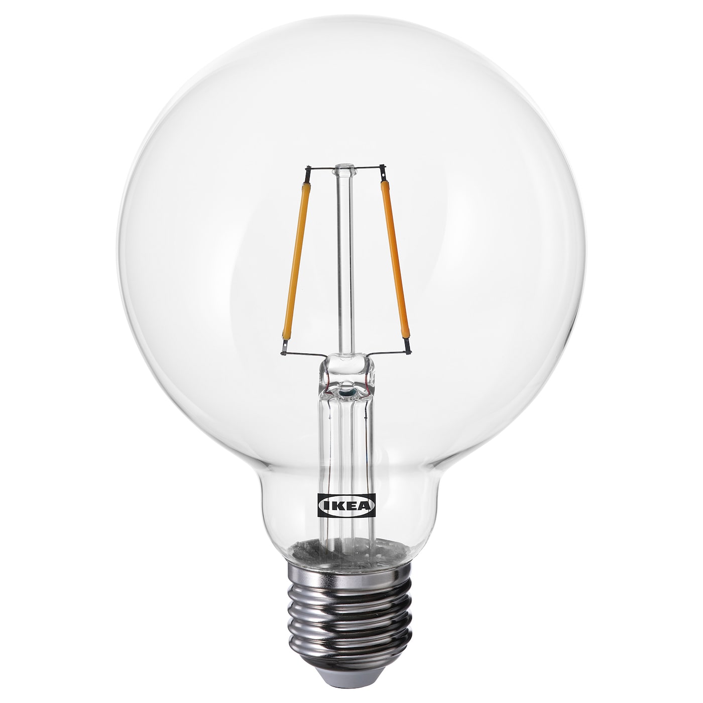 LUNNOM ЛУННОМ Светодиодная лампа Е27 150 лм, сферическая прозрачная, 95 мм IKEA силиконовый чехол на meizu u20 мейзу ю20 с эффектом блеска ретро лампа