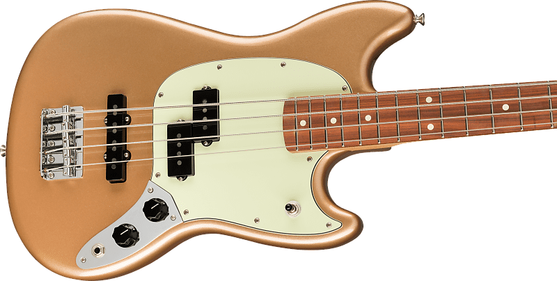 цена Серия Fender Player Mustang PJ Electric Bass Pau Ferro гриф Firemist Gold Mustang PJ Pau Ferro Electric Bass Firemist Gold