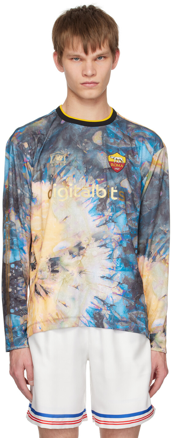 

Разноцветная футболка с длинным рукавом New Balance AS Roma Edition Aries