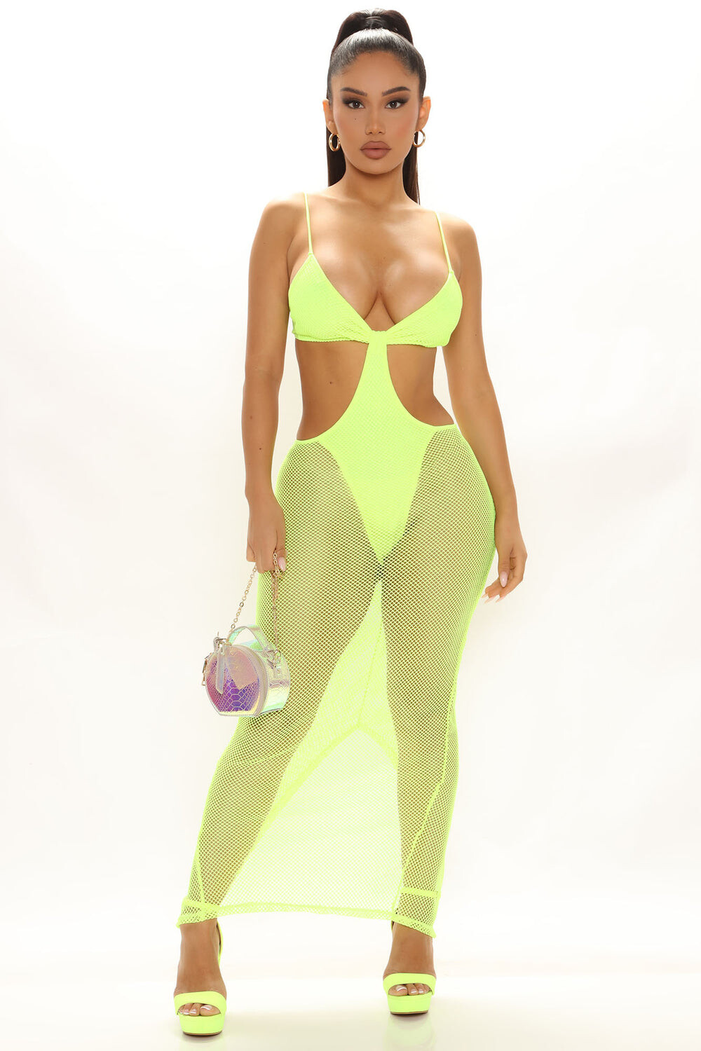 

Платье Fashion Nova D4118, желтый