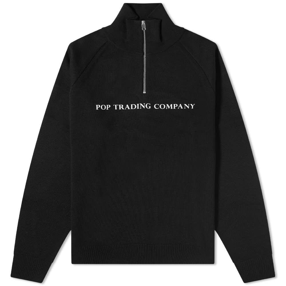 

Толстовка Pop Trading Company Quarterzip Logo Crew Sweat, Черный