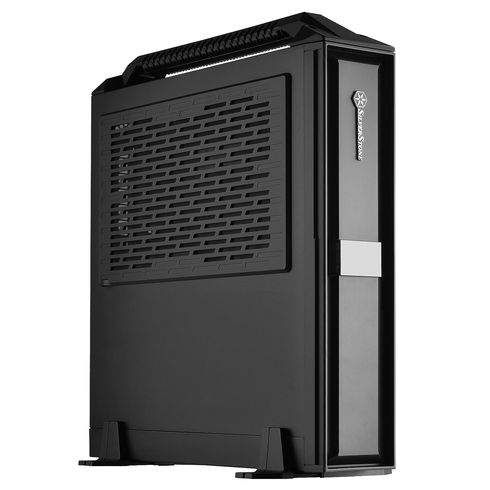 Корпус SilverStone ML08, Slim Desktop, SST-ML08B-H, черный bad pack sst ml08b h milo slim htpc mini itx computer case with handle black