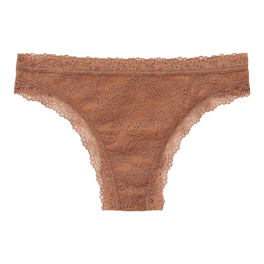 

Трусы Uniqlo Lace Thong, коричневый