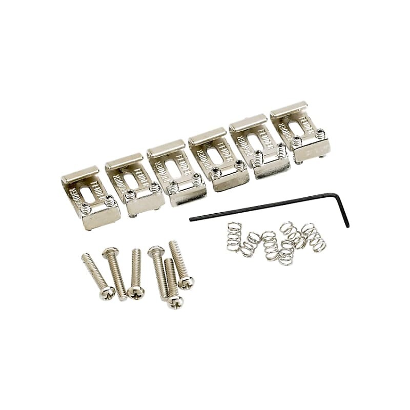 

НОВЫЕ седла Fender American Vintage Stratocaster - никель NEW American Vintage Stratocaster Saddles - Nickel