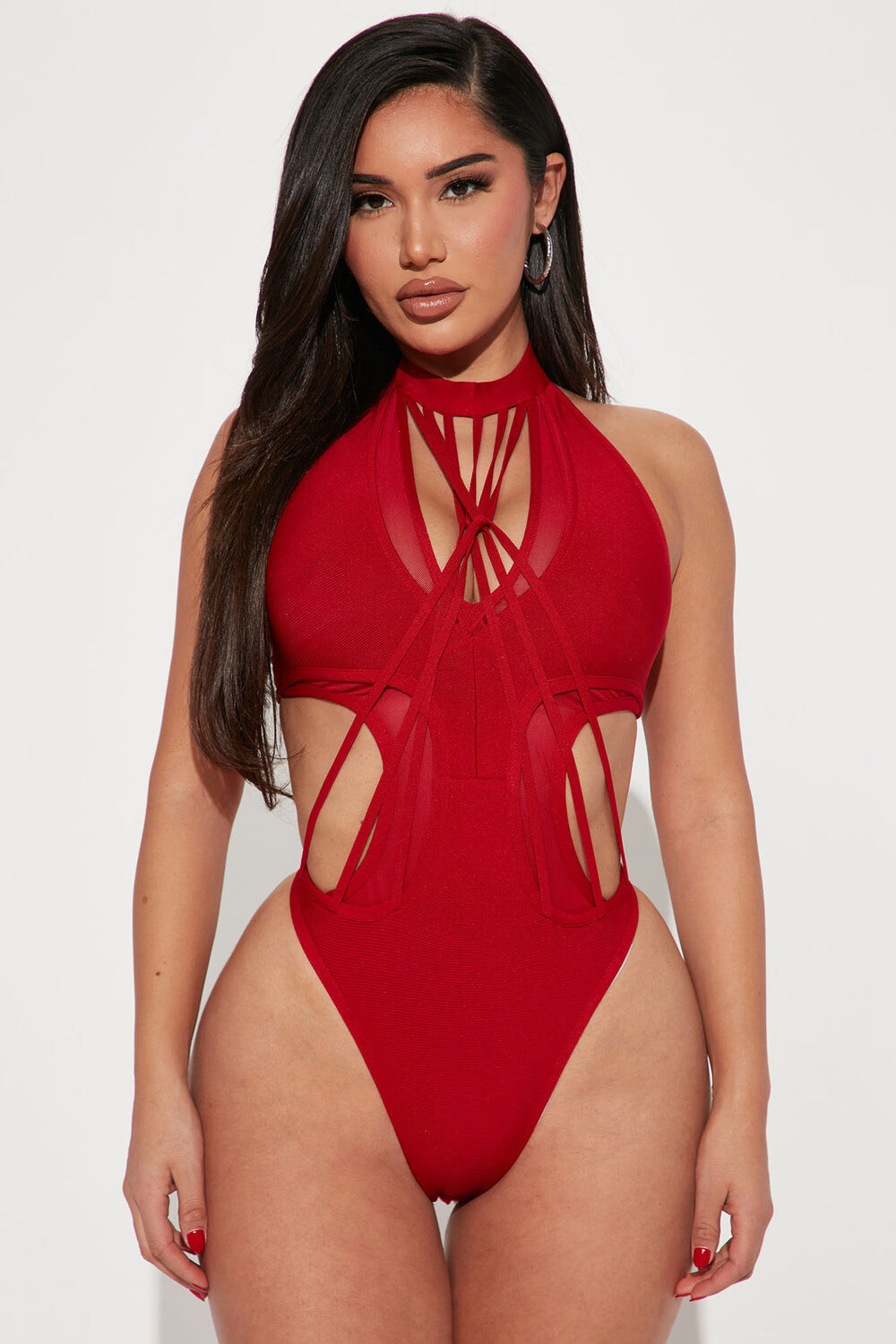 

Боди Fashion Nova BB061, красный