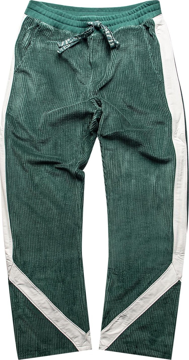 Брюки Rhude Corduroy Track Pant 'Green', зеленый