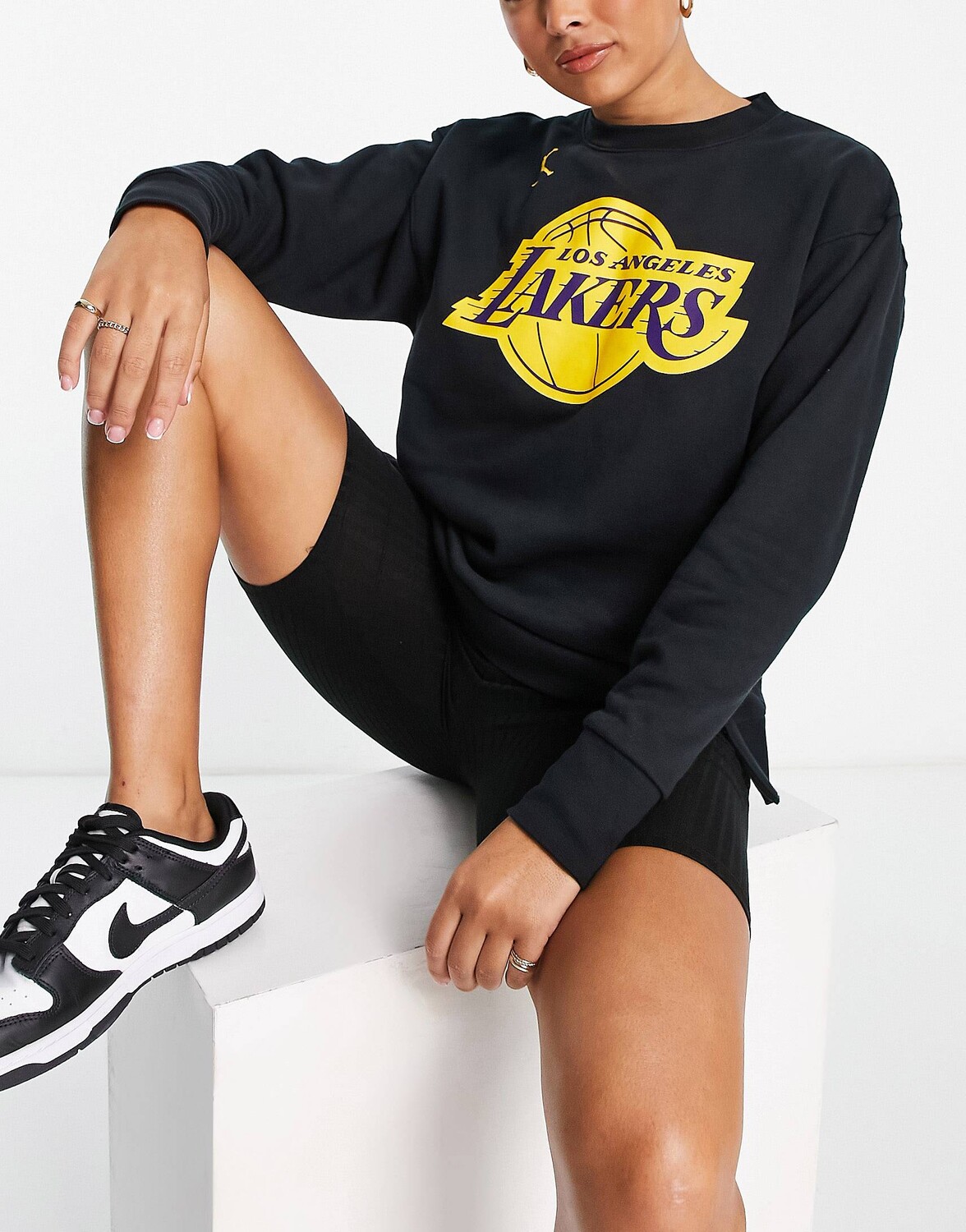 

Черная толстовка Nike Basketball NBA LA Lakers, Черный