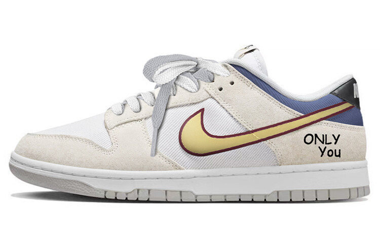 

Кроссовки Nike Dunk Skateboarding Shoes Men Low-top White/Gray, цвет Off White