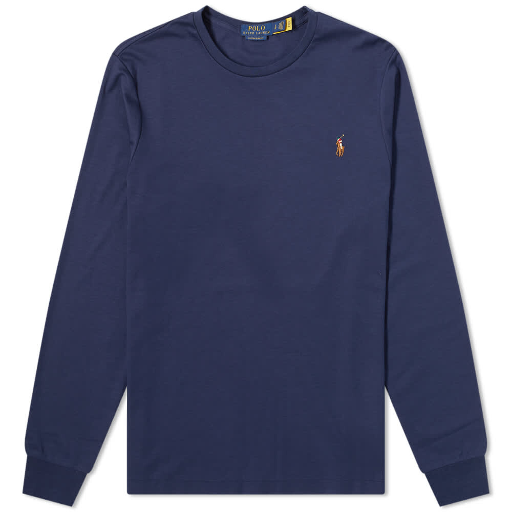 

Хлопковая футболка с длинными рукавами Polo Ralph Lauren на заказ, мультиколор