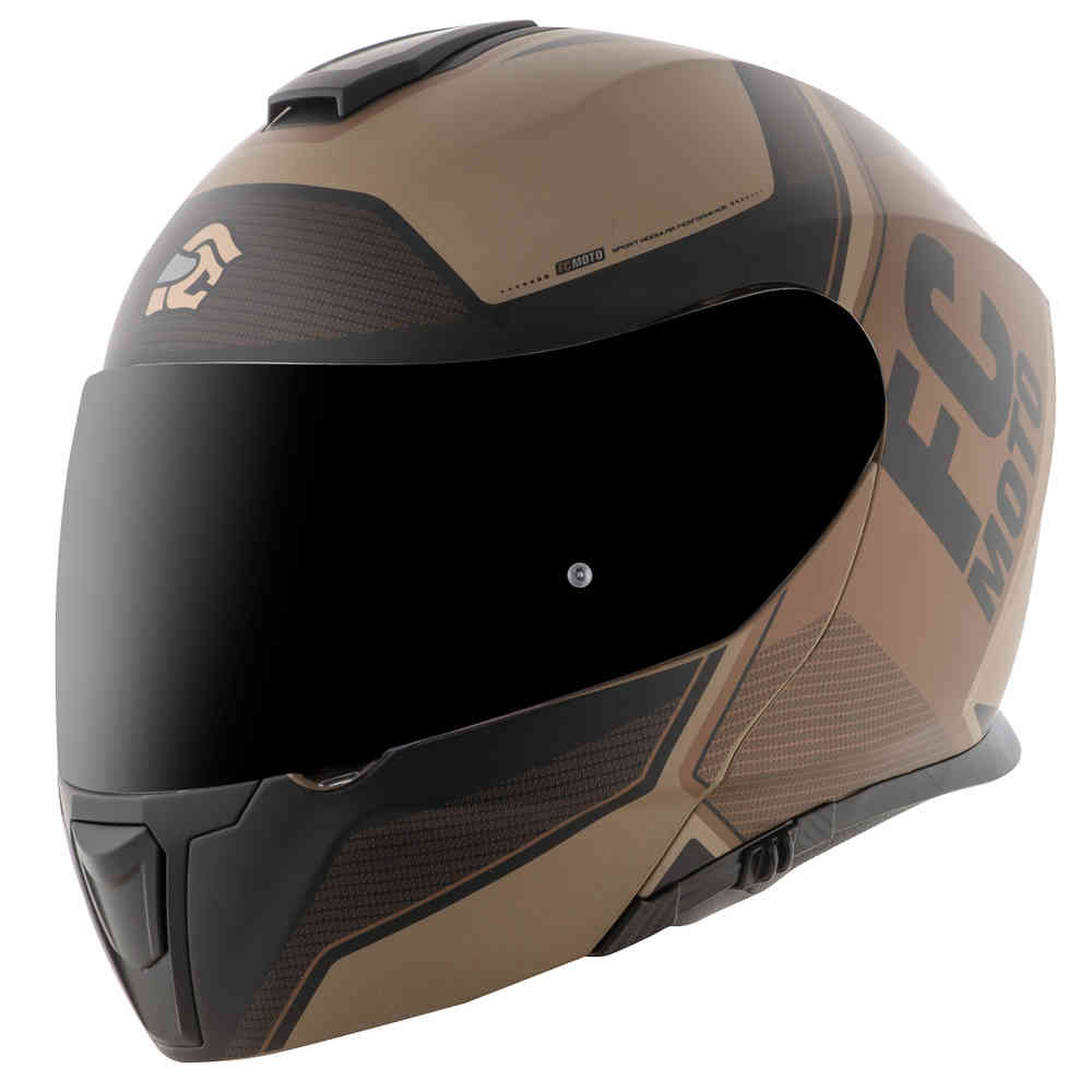 Ново кольцевой шлем FC-Moto, темно коричневый цена и фото