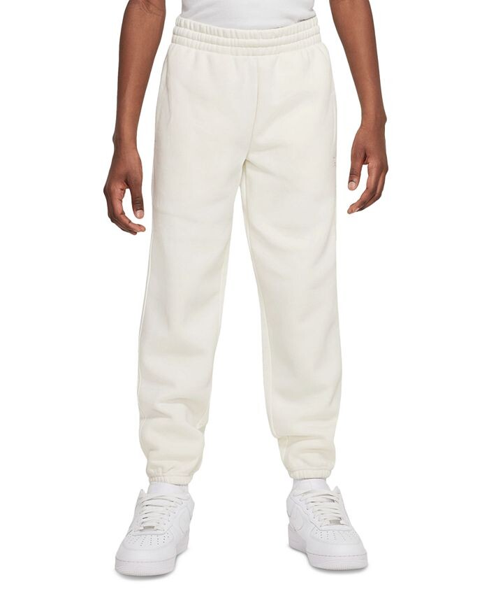 

Спортивные штаны из матового флиса с логотипом Air Big Kids Nike, зеленый