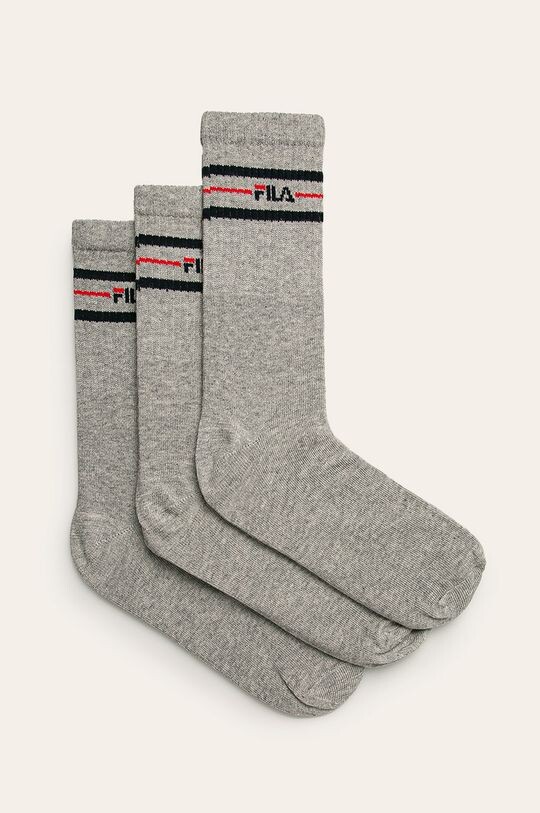 Носки (3 шт.) Fila, серый носки fila 2 пары розовый