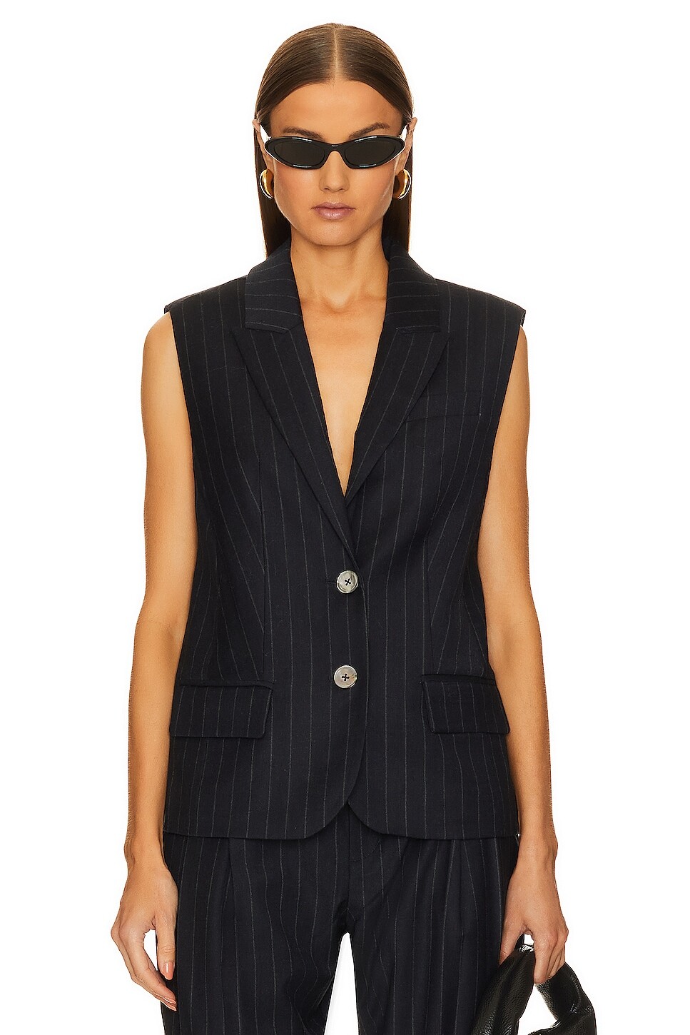 

Жилет Marissa Webb Arley Pinstripe Boy Blazer, цвет Tatum Pinstripe