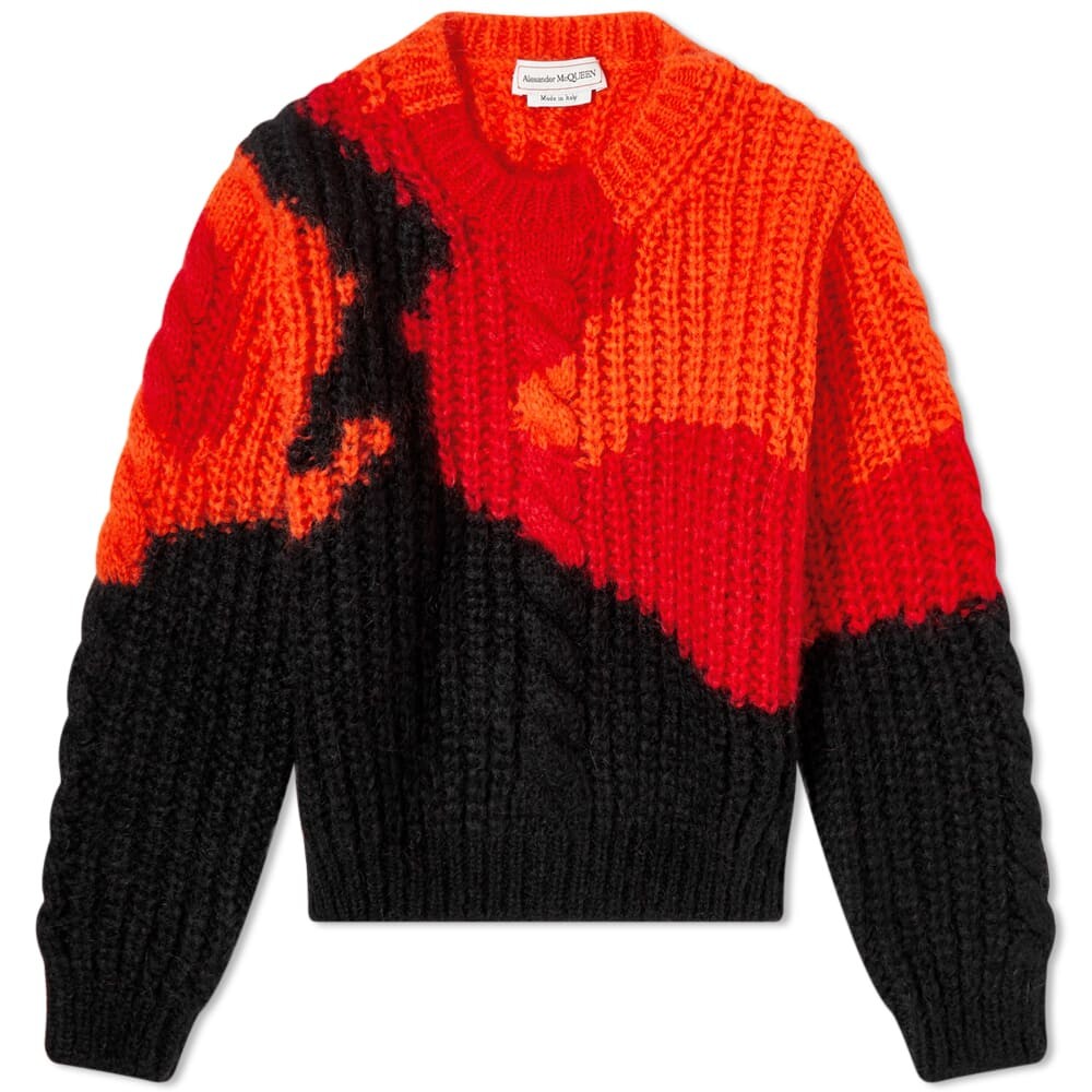 

Джемпер Alexander McQueen Mohair Neon Knit, Черный
