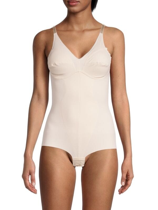 

Корректирующее боди Rene Ruiz Collection облегающий стиль, nude