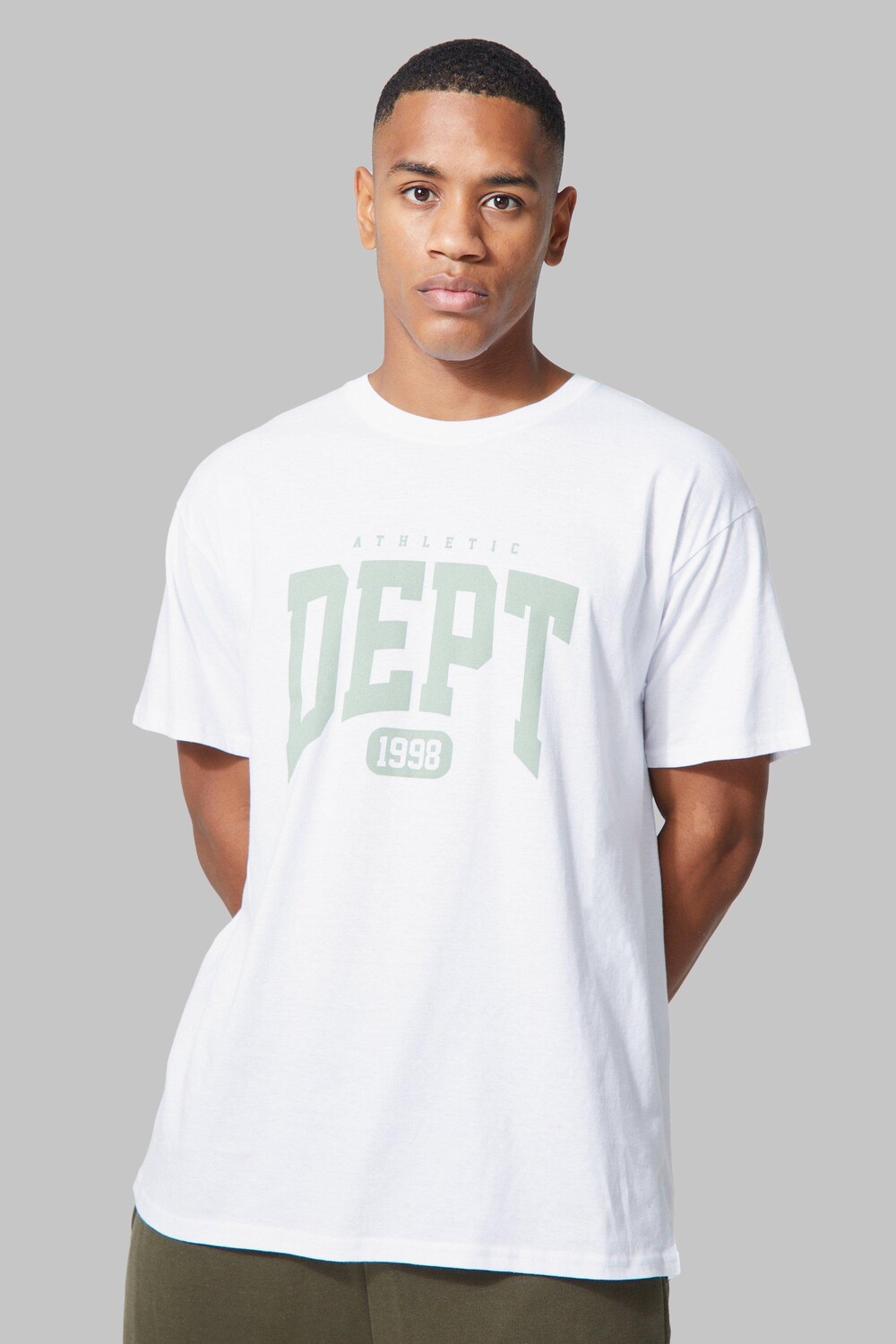 

Футболка мужская active oversize athletic dep Boohoo, белый