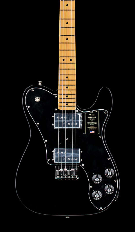 Fender American Vintage II 1975 Telecaster Deluxe — черный #10620 цена и фото