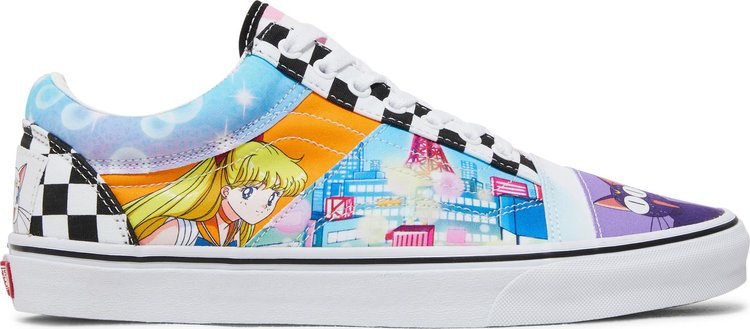 Кеды Vans Sailor Moon x Old Skool Pretty Guardian - Patchwork, разноцветный кеды vans sailor moon x the lizzie pretty guardian белый