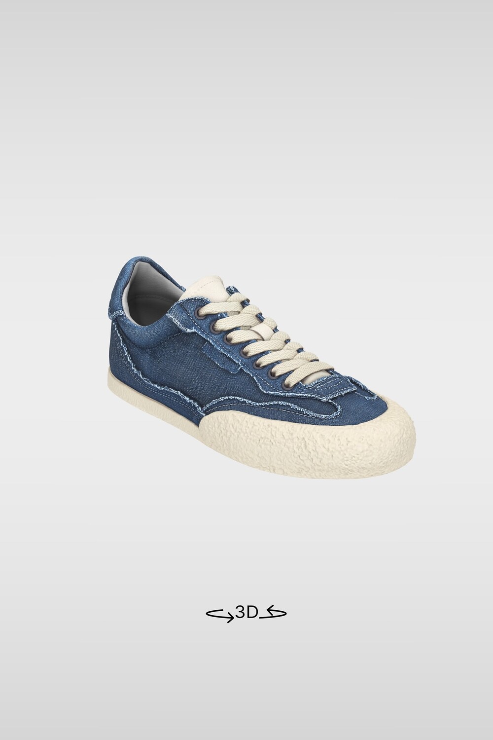 

Джинсовые кроссовки ZARA, синий деним