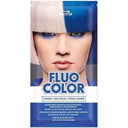 

Шампунь для волос Fluo Color без аммиака, 35 г, темно-синий — до 15 стирок, Joanna