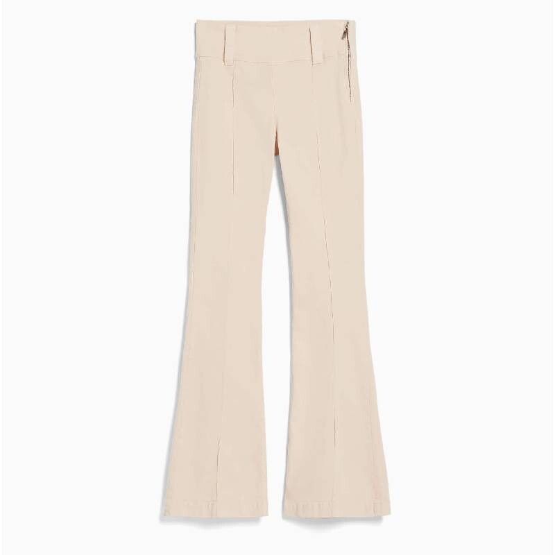 

Брюки Bershka Twill Flare, бежевый