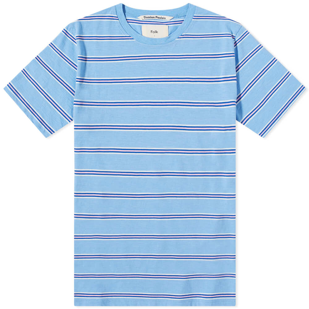 

Футболка Folk Multi Stripe Tee, Синий