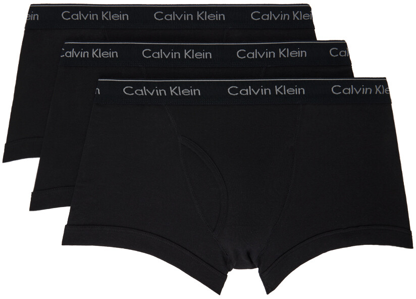 

Набор из трех черных классических трусов-боксеров Calvin Klein Underwear