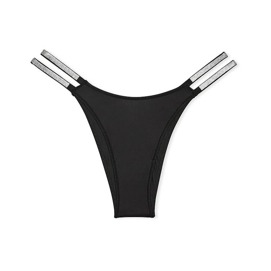 

Трусы Victoria's Secret Very Sexy Double Shine Strap Smooth Brazilian, черный