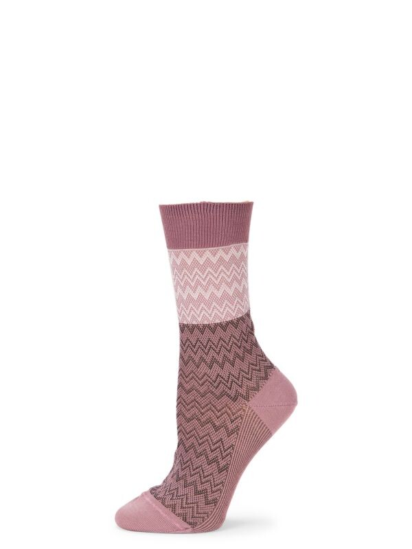 

Полосатые носки с узором шеврон Missoni Purple