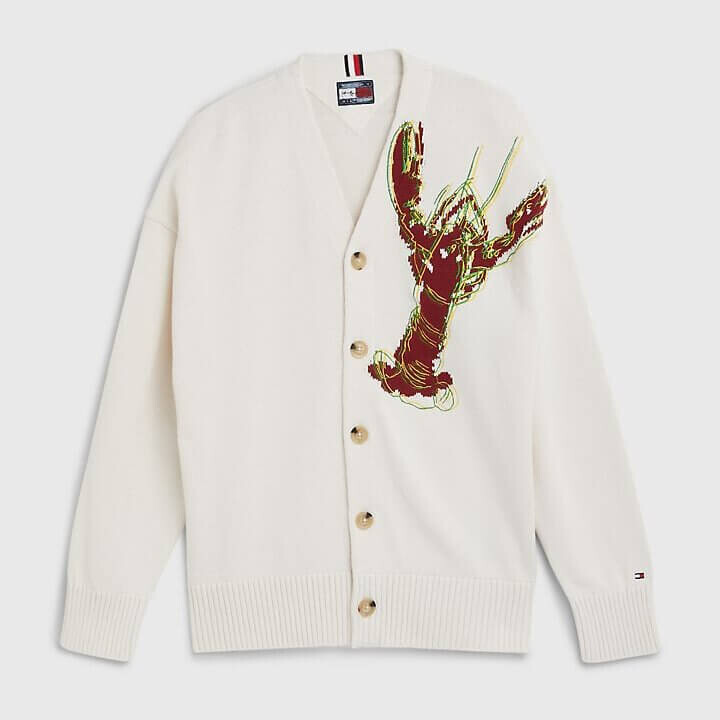

Кардиган Tommy Hilfiger X Andy Warhol Lobster, белый/красный