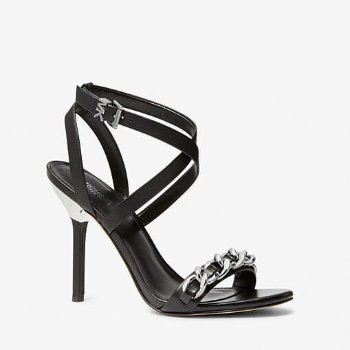 

Босоножки MICHAEL Michael Kors Asha Embellished Leather Sandal, черный