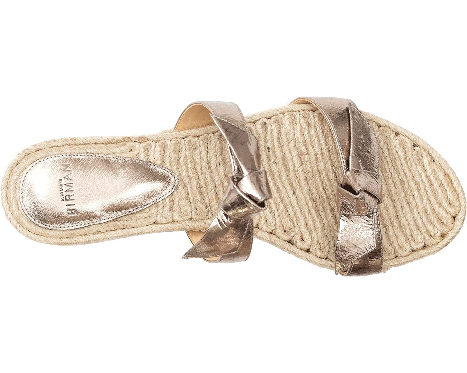 

Сандалии Clarita Braided Flat Leather Alexandre Birman, луна