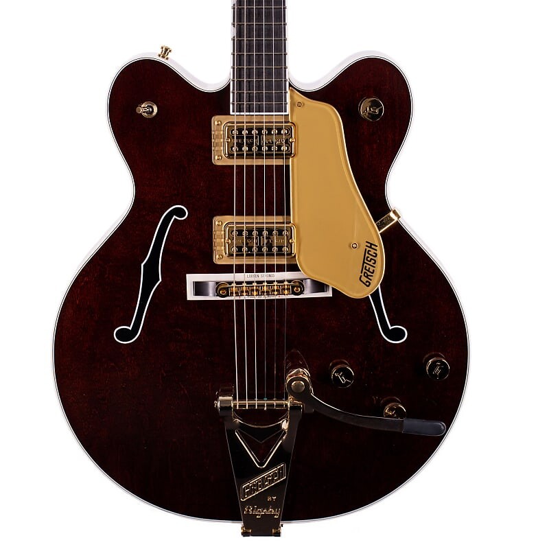 

Gretsch G6122TG Players Edition Country Gentleman Электрогитара с полым корпусом, черное дерево, ореховое пятно