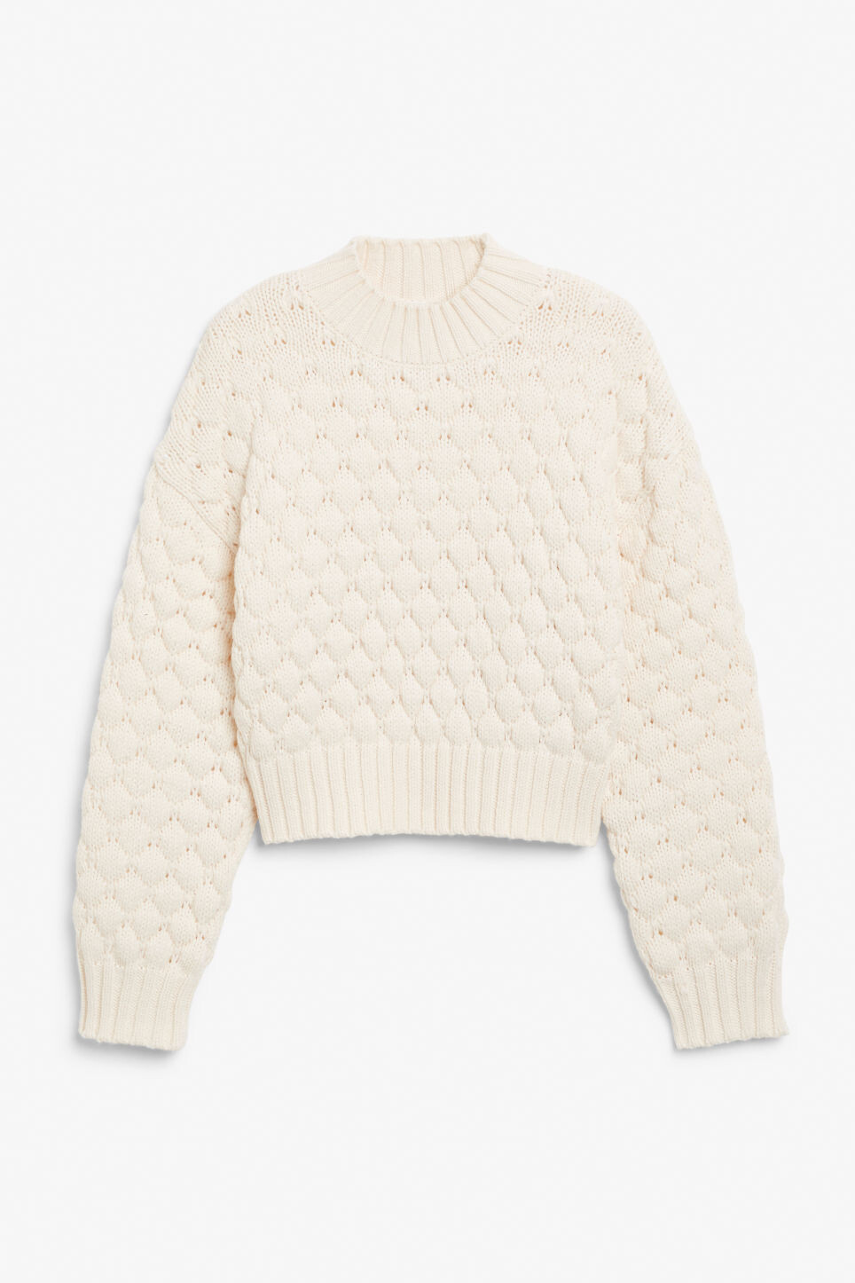 

Вязаный свитер Monki оверсайз, белый