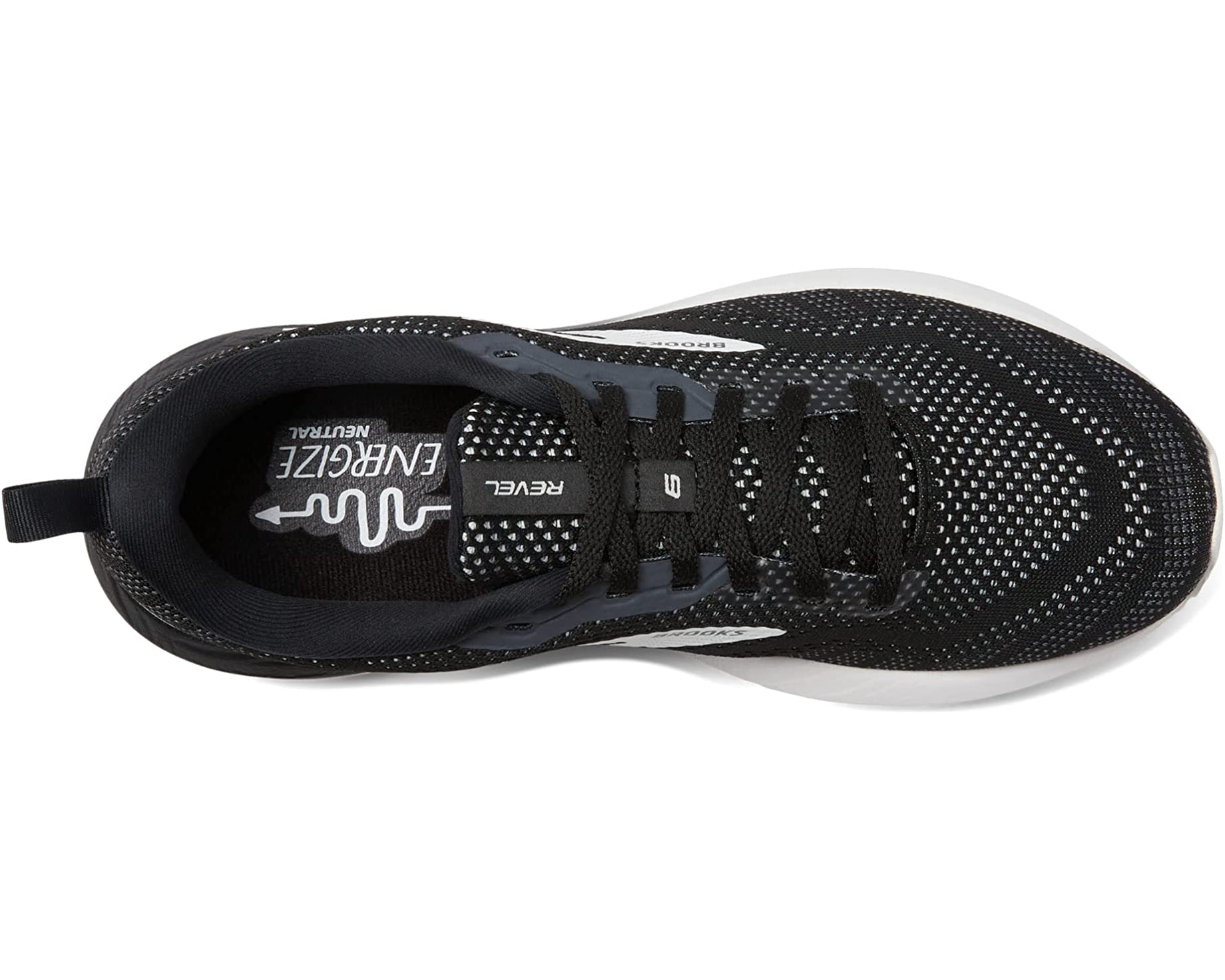 Кроссовки Revel 6 Brooks, черный кроссовки brooks размер 9 черный