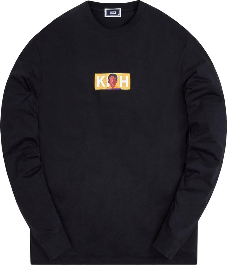 Лонгслив Kith For Shaina McCoy Classic Logo Long-Sleeve Tee 'Black', черный - фото