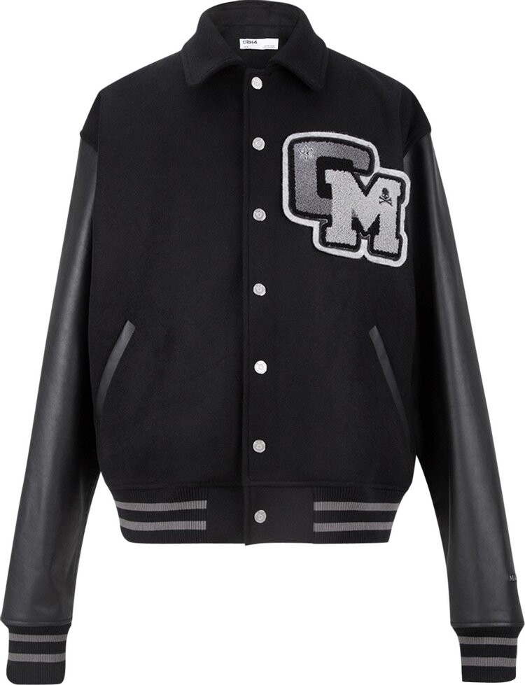 

Куртка C2H4 x Mastermind Japan C-Mastermind Applique Baseball Jacket 'Black', черный