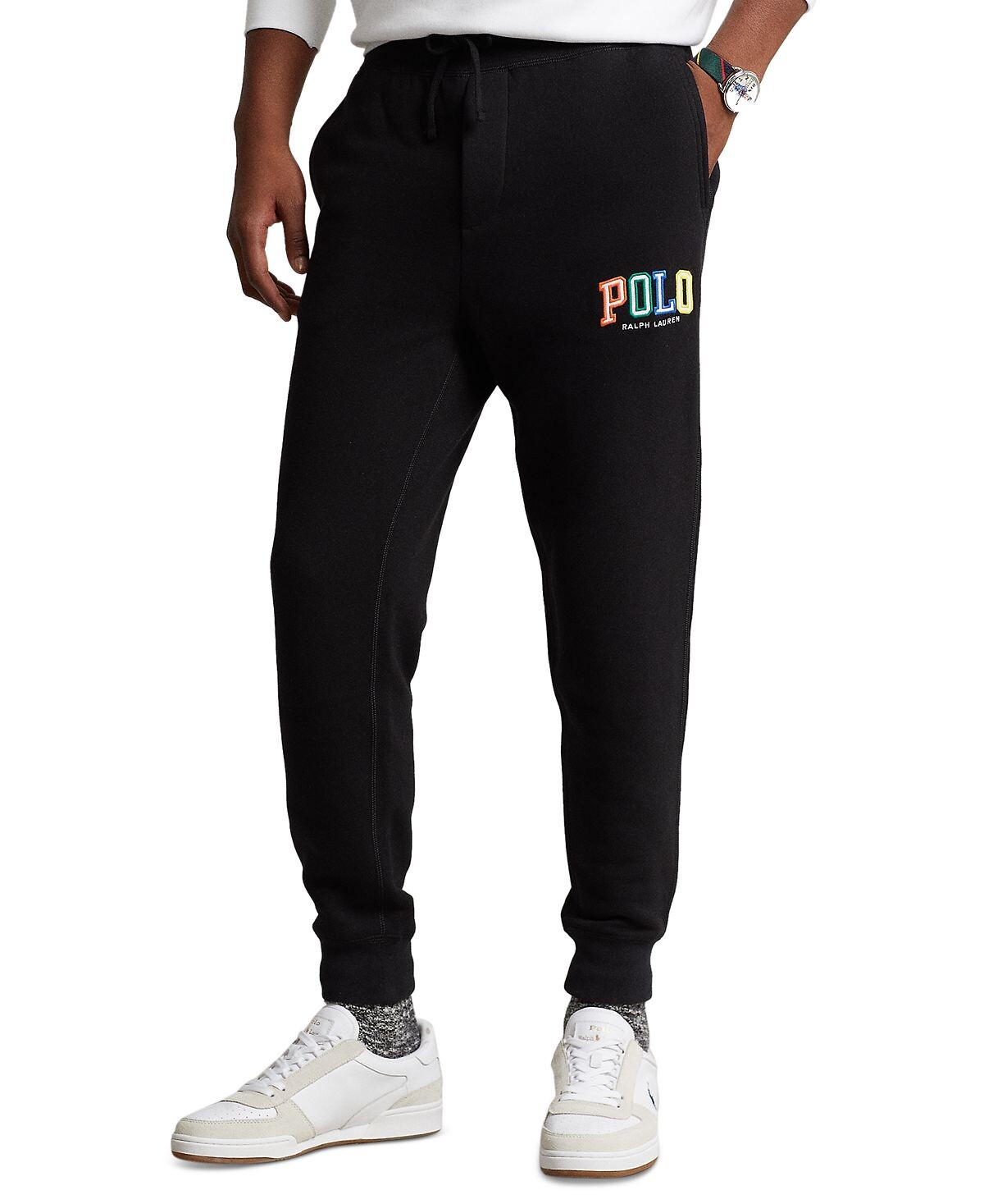

Мужские брюки-джоггеры rl из флиса с логотипом Polo Ralph Lauren, мульти